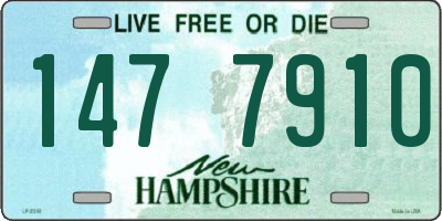 NH license plate 1477910