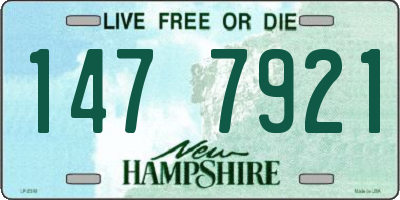 NH license plate 1477921