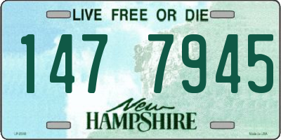 NH license plate 1477945