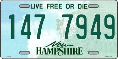 NH license plate 1477949