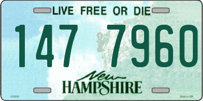 NH license plate 1477960