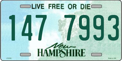 NH license plate 1477993