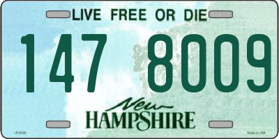 NH license plate 1478009