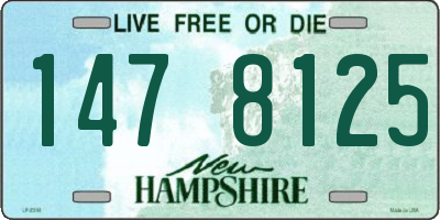 NH license plate 1478125