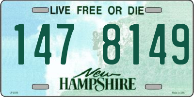 NH license plate 1478149