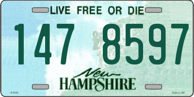 NH license plate 1478597