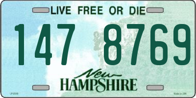 NH license plate 1478769