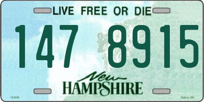 NH license plate 1478915