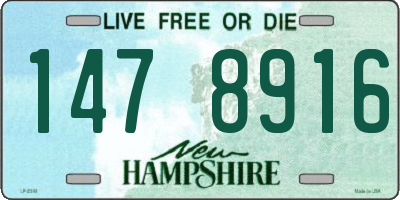 NH license plate 1478916