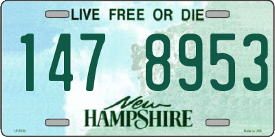 NH license plate 1478953