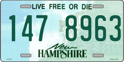 NH license plate 1478963
