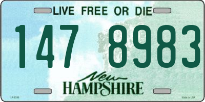 NH license plate 1478983