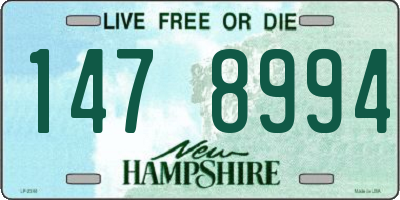 NH license plate 1478994