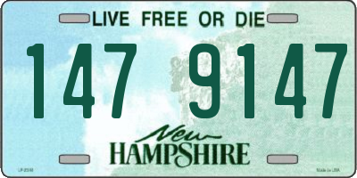 NH license plate 1479147