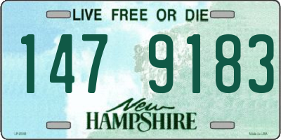 NH license plate 1479183
