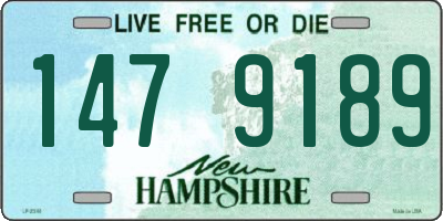 NH license plate 1479189