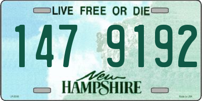 NH license plate 1479192