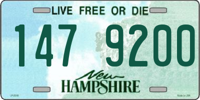 NH license plate 1479200