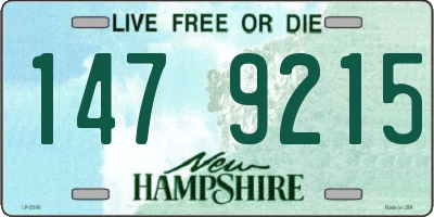 NH license plate 1479215