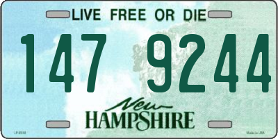 NH license plate 1479244