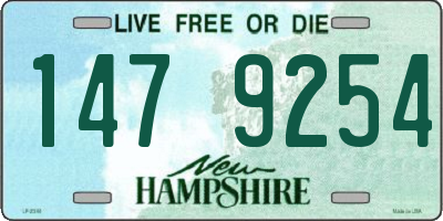 NH license plate 1479254