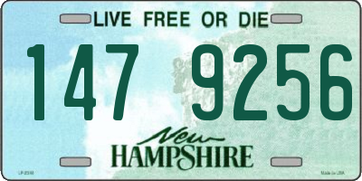 NH license plate 1479256