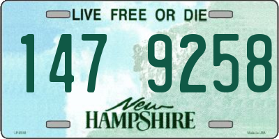 NH license plate 1479258