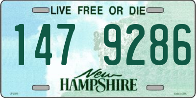NH license plate 1479286