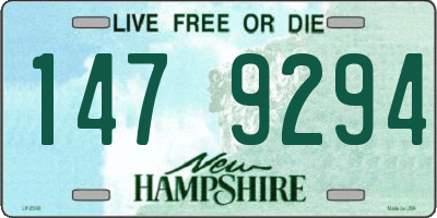 NH license plate 1479294