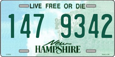 NH license plate 1479342