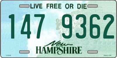NH license plate 1479362