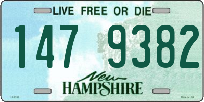 NH license plate 1479382