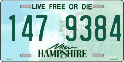 NH license plate 1479384