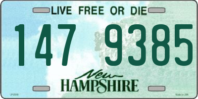 NH license plate 1479385