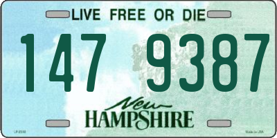 NH license plate 1479387