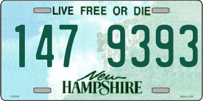 NH license plate 1479393