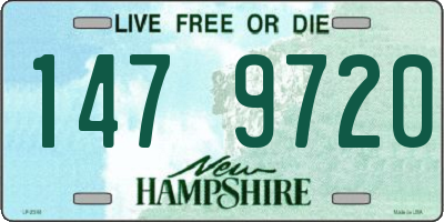 NH license plate 1479720