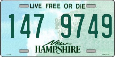 NH license plate 1479749