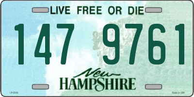 NH license plate 1479761