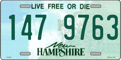 NH license plate 1479763