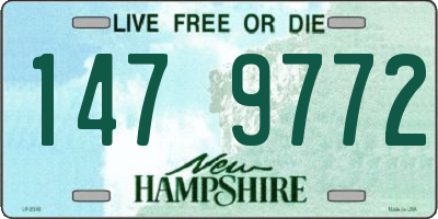 NH license plate 1479772