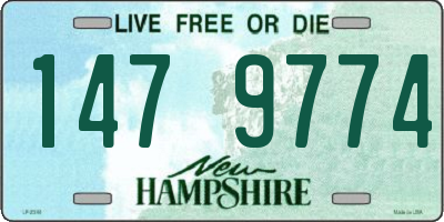 NH license plate 1479774