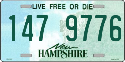 NH license plate 1479776