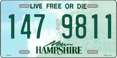 NH license plate 1479811