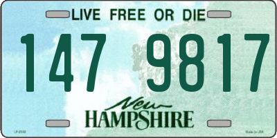 NH license plate 1479817