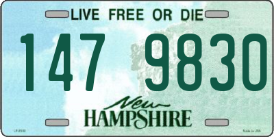 NH license plate 1479830