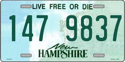 NH license plate 1479837