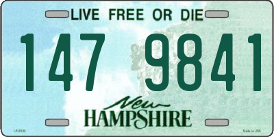 NH license plate 1479841