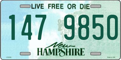 NH license plate 1479850