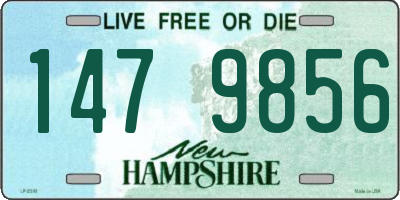 NH license plate 1479856